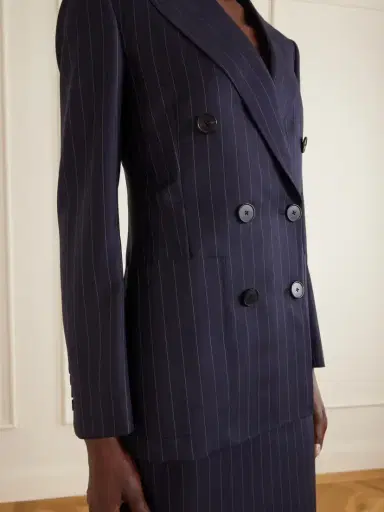 Givenchy Pinstripe Double-breasted Wool Blazer | Thumbnail 4 Givenchy Pinstripe Double-breasted Wool Blazer | Thumbnail 4