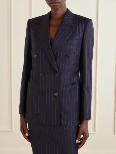 Givenchy Pinstripe Double-breasted Wool Blazer | Thumbnail 5 Givenchy Pinstripe Double-breasted Wool Blazer | Thumbnail 5