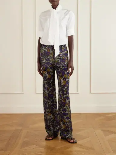 Dries Van Noten Tie-detailed Cotton-poplin Blouse | Thumbnail 2 Dries Van Noten Tie-detailed Cotton-poplin Blouse | Thumbnail 2