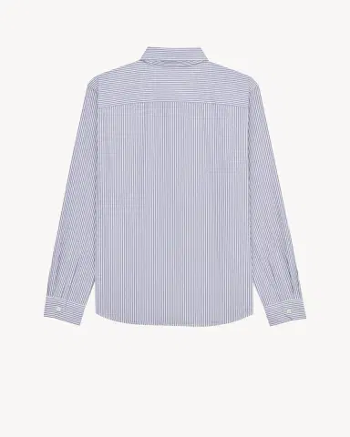 Yves Saint Laurent CASSANDRE shirt in striped cotton poplin | Thumbnail 2 Yves Saint Laurent CASSANDRE shirt in striped cotton poplin | Thumbnail 2
