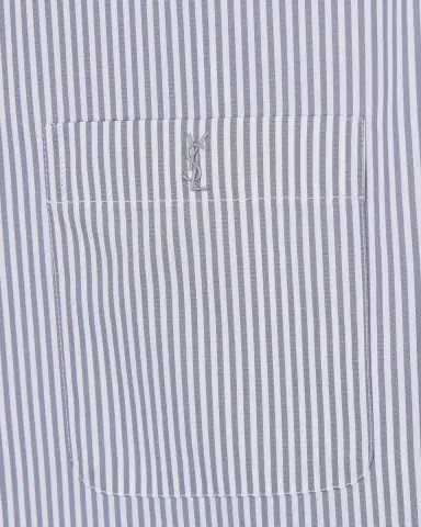 Yves Saint Laurent CASSANDRE shirt in striped cotton poplin | Thumbnail 3 Yves Saint Laurent CASSANDRE shirt in striped cotton poplin | Thumbnail 3
