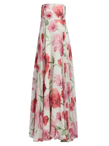 SACHIN & BABI Women's Ames Floral Strapless A-Line Gown - Grande Watercolor Poppies - Size 12 | Thumbnail 1 SACHIN & BABI Women's Ames Floral Strapless A-Line Gown - Grande Watercolor Poppies - Size 12 | Thumbnail 1