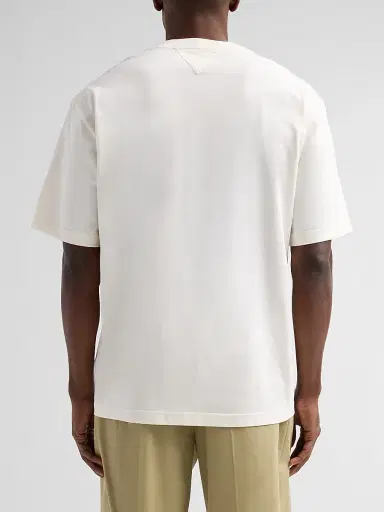 Bottega Veneta Men's Leather Pocket Crewneck T-Shirt - Parchment - Size XXL | Thumbnail 3 Bottega Veneta Men's Leather Pocket Crewneck T-Shirt - Parchment - Size XXL | Thumbnail 3