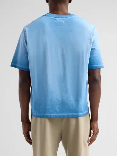 AMIRI Men's Faded Pocket Crop T-Shirt - Sapphire | Thumbnail 3 AMIRI Men's Faded Pocket Crop T-Shirt - Sapphire | Thumbnail 3