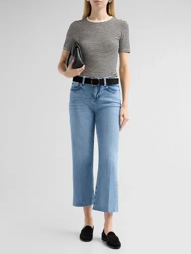 L'Agence Women's Wanda High-Rise Crop Jeans | Thumbnail 2 L'Agence Women's Wanda High-Rise Crop Jeans | Thumbnail 2