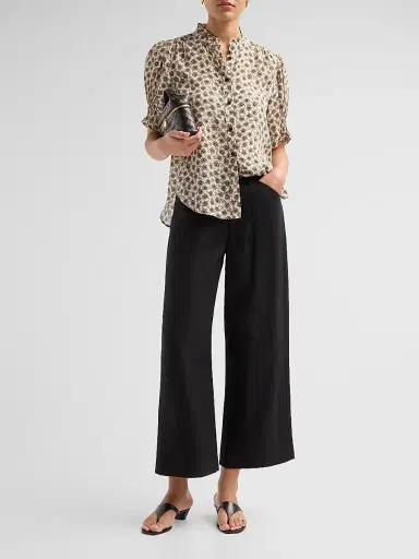 rag & bone Women's Dakota Floral Silk-Blend Blouse - Cream Floral - Size XXS | Thumbnail 2 rag & bone Women's Dakota Floral Silk-Blend Blouse - Cream Floral - Size XXS | Thumbnail 2