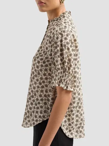 rag & bone Women's Dakota Floral Silk-Blend Blouse - Cream Floral - Size XXS | Thumbnail 5 rag & bone Women's Dakota Floral Silk-Blend Blouse - Cream Floral - Size XXS | Thumbnail 5