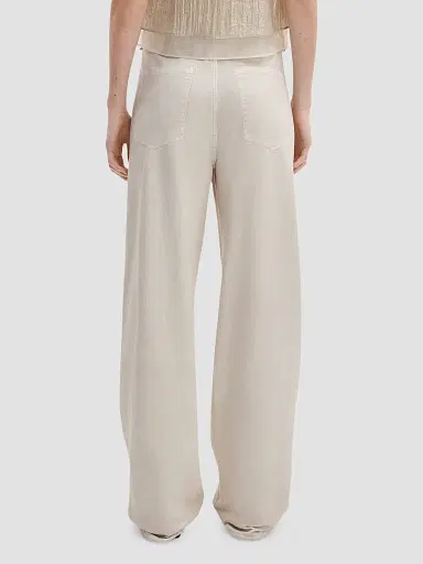 rag & bone Women's rb Miramar Drawstring Terry Wide-Leg Track Jeans - Ecru - Size XL | Thumbnail 5 rag & bone Women's rb Miramar Drawstring Terry Wide-Leg Track Jeans - Ecru - Size XL | Thumbnail 5