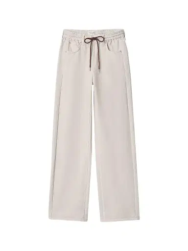 rag & bone Women's rb Miramar Drawstring Terry Wide-Leg Track Jeans - Ecru - Size XL | Thumbnail 1 rag & bone Women's rb Miramar Drawstring Terry Wide-Leg Track Jeans - Ecru - Size XL | Thumbnail 1