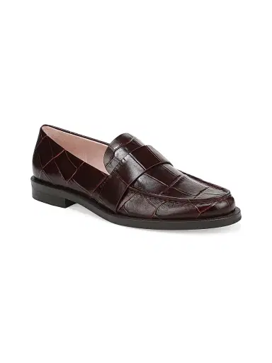 Favorite Daughter Women's Lola Croc-Embossed Leather Penny Loafers | Thumbnail 2 Favorite Daughter Women's Lola Croc-Embossed Leather Penny Loafers | Thumbnail 2