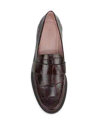 Favorite Daughter Women's Lola Croc-Embossed Leather Penny Loafers | Thumbnail 4 Favorite Daughter Women's Lola Croc-Embossed Leather Penny Loafers | Thumbnail 4