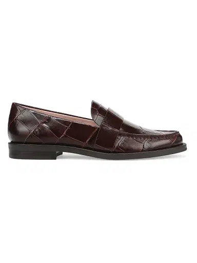 Favorite Daughter Women's Lola Croc-Embossed Leather Penny Loafers | Thumbnail 1 Favorite Daughter Women's Lola Croc-Embossed Leather Penny Loafers | Thumbnail 1