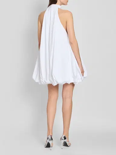 Alaïa Women's Cotton Poplin Balloon-Hem Mini Dress | Thumbnail 3 Alaïa Women's Cotton Poplin Balloon-Hem Mini Dress | Thumbnail 3