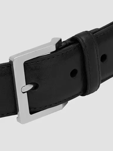 Saint Laurent Women's Vadim Belt in Leather - Black | Thumbnail 3 Saint Laurent Women's Vadim Belt in Leather - Black | Thumbnail 3