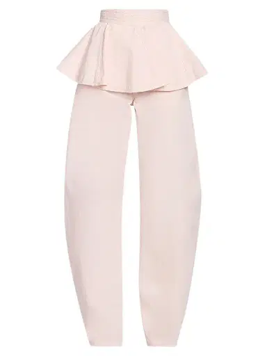 Alaïa Women's Tinted Peplum Denim Belt - Rose Pale | Thumbnail 1 Alaïa Women's Tinted Peplum Denim Belt - Rose Pale | Thumbnail 1