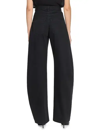 ALAIA Women's Round High-Rise Denim Jeans - Noir Alaia | Thumbnail 5 ALAIA Women's Round High-Rise Denim Jeans - Noir Alaia | Thumbnail 5