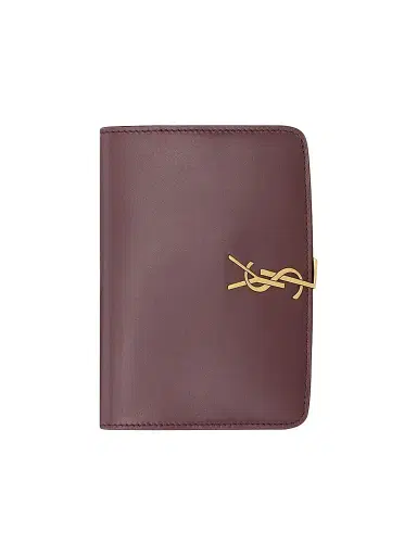 Saint Laurent Women's Voltaire Passport Case - Rouge Cabernet | Thumbnail 1 Saint Laurent Women's Voltaire Passport Case - Rouge Cabernet | Thumbnail 1