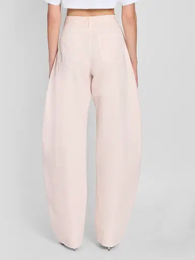 Alaïa Women's Tinted Denim Round Pants - Rose Pale | Thumbnail 3 Alaïa Women's Tinted Denim Round Pants - Rose Pale | Thumbnail 3