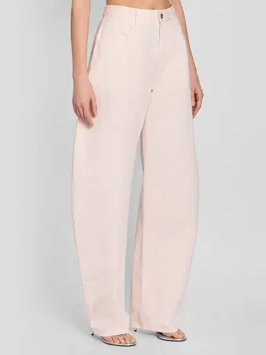 Alaïa Women's Tinted Denim Round Pants - Rose Pale | Thumbnail 4 Alaïa Women's Tinted Denim Round Pants - Rose Pale | Thumbnail 4