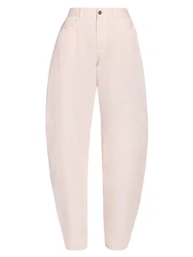 Alaïa Women's Tinted Denim Round Pants - Rose Pale | Thumbnail 1 Alaïa Women's Tinted Denim Round Pants - Rose Pale | Thumbnail 1
