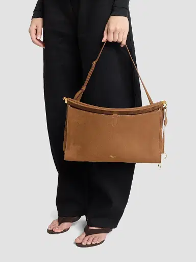Alaïa Women's Le Click Large Pocket Shoulder Bag - Dark Brown | Thumbnail 2 Alaïa Women's Le Click Large Pocket Shoulder Bag - Dark Brown | Thumbnail 2
