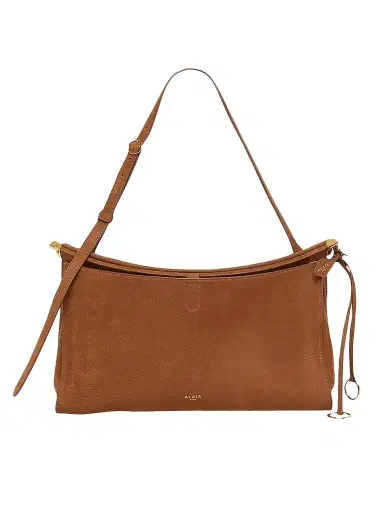 Alaïa Women's Le Click Large Pocket Shoulder Bag - Dark Brown | Thumbnail 1 Alaïa Women's Le Click Large Pocket Shoulder Bag - Dark Brown | Thumbnail 1