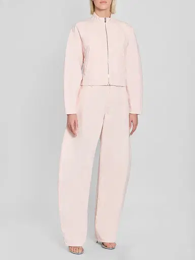 Alaïa Women's Tinted Denim Zip Jacket - Rose Pale | Thumbnail 2 Alaïa Women's Tinted Denim Zip Jacket - Rose Pale | Thumbnail 2