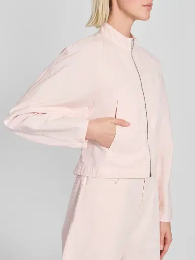 Alaïa Women's Tinted Denim Zip Jacket - Rose Pale | Thumbnail 5 Alaïa Women's Tinted Denim Zip Jacket - Rose Pale | Thumbnail 5