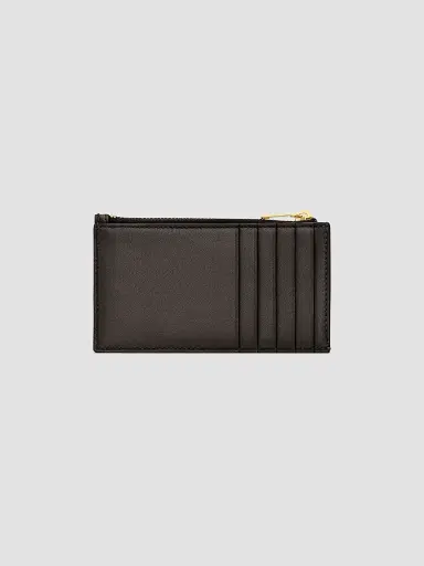 Saint Laurent Women's Cassandre Matelassé Fragments Zipped Card Case - Urban Grey | Thumbnail 2 Saint Laurent Women's Cassandre Matelassé Fragments Zipped Card Case - Urban Grey | Thumbnail 2