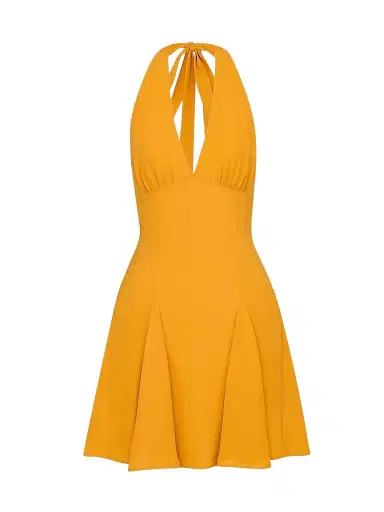 Saint Laurent Women's Halter Dress in Silk | Thumbnail 1 Saint Laurent Women's Halter Dress in Silk | Thumbnail 1