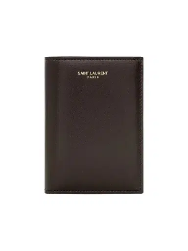 Saint Laurent Men's Credit Card Wallet in Two-Tone Smooth Leather | Thumbnail 1 Saint Laurent Men's Credit Card Wallet in Two-Tone Smooth Leather | Thumbnail 1
