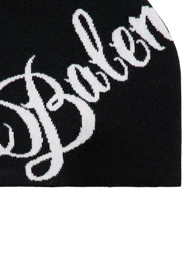Balenciaga Men's Big B Beanie - Black White | Thumbnail 3 Balenciaga Men's Big B Beanie - Black White | Thumbnail 3