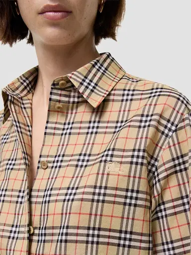 Burberry Women's Emma Check Cotton Shirt | Thumbnail 3 Burberry Women's Emma Check Cotton Shirt | Thumbnail 3