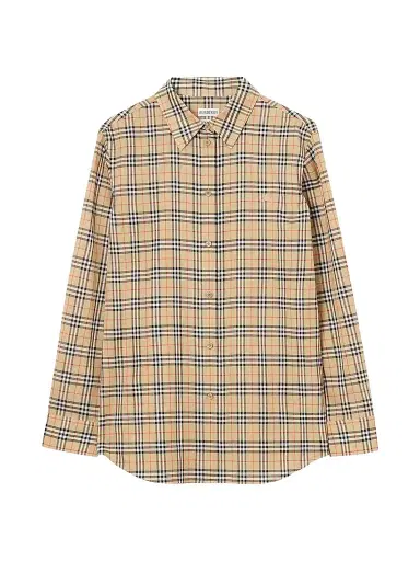 Burberry Women's Emma Check Cotton Shirt | Thumbnail 1 Burberry Women's Emma Check Cotton Shirt | Thumbnail 1
