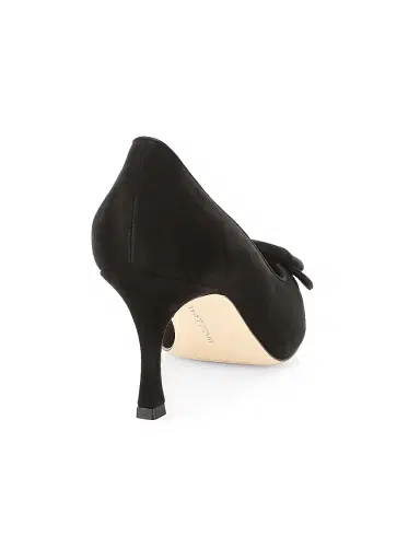 Manolo Blahnik Women's Maysale 70MM Suede Pumps - Black - Size 8.5 | Thumbnail 3 Manolo Blahnik Women's Maysale 70MM Suede Pumps - Black - Size 8.5 | Thumbnail 3