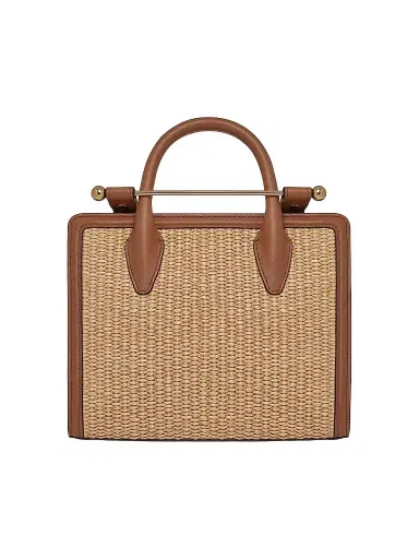 Strathberry Women's Mini Raffia & Leather Tote Bag | Thumbnail 1 Strathberry Women's Mini Raffia & Leather Tote Bag | Thumbnail 1