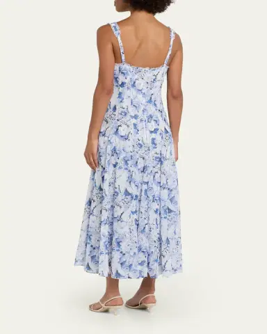 Cinq à Sept Marmo Heirloom Petals Midi Dress | Thumbnail 3 Cinq à Sept Marmo Heirloom Petals Midi Dress | Thumbnail 3
