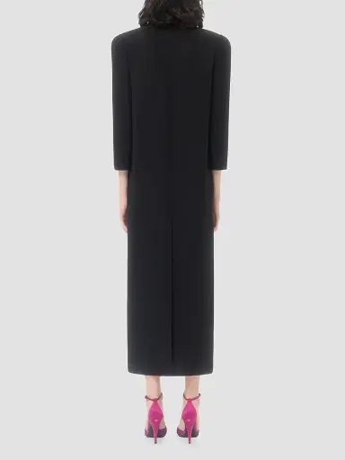 Valentino Garavani Women's Cady Couture Embroidered Dress - Black Silver - Size 2 | Thumbnail 4 Valentino Garavani Women's Cady Couture Embroidered Dress - Black Silver - Size 2 | Thumbnail 4