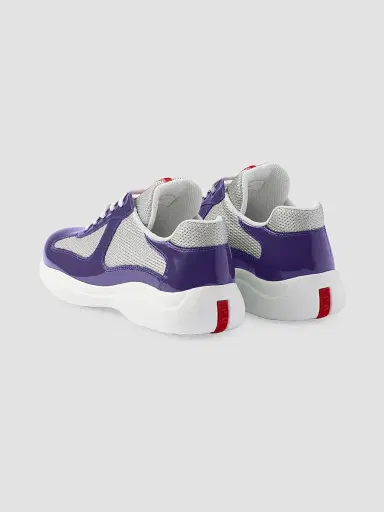 Prada Women's America's Cup Biker Fabric Sneakers - Dark Purple | Thumbnail 3 Prada Women's America's Cup Biker Fabric Sneakers - Dark Purple | Thumbnail 3