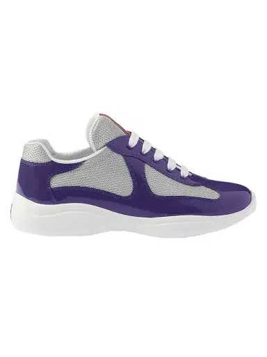 Prada Women's America's Cup Biker Fabric Sneakers - Dark Purple | Thumbnail 1 Prada Women's America's Cup Biker Fabric Sneakers - Dark Purple | Thumbnail 1