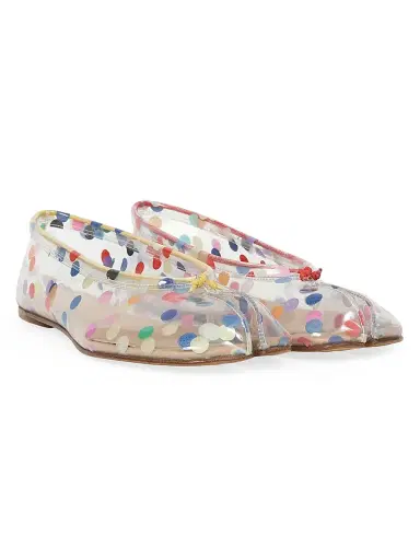 Maison Margiela Women's Tabi Polka Dot Ballet Flats - Transparent Multicolor | Thumbnail 2 Maison Margiela Women's Tabi Polka Dot Ballet Flats - Transparent Multicolor | Thumbnail 2