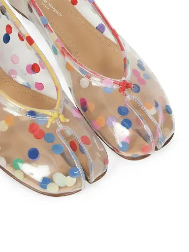 Maison Margiela Women's Tabi Polka Dot Ballet Flats - Transparent Multicolor | Thumbnail 5 Maison Margiela Women's Tabi Polka Dot Ballet Flats - Transparent Multicolor | Thumbnail 5