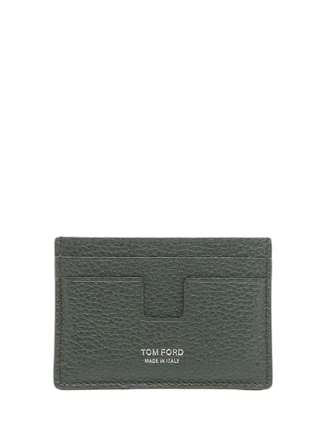 Men's T-Line Grain Leather Card Holder Men's T-Line Grain Leather Card Holder