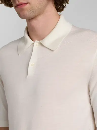 Jil Sander Men's Fine Wool Polo Shirt - Piuma | Thumbnail 5 Jil Sander Men's Fine Wool Polo Shirt - Piuma | Thumbnail 5
