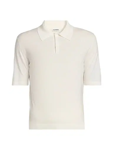 Jil Sander Men's Fine Wool Polo Shirt - Piuma | Thumbnail 1 Jil Sander Men's Fine Wool Polo Shirt - Piuma | Thumbnail 1