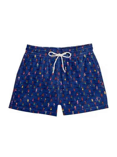 Arrels Barcelona Men's Altinha Print Swim Shorts - Blue - Size XXL | Thumbnail 1 Arrels Barcelona Men's Altinha Print Swim Shorts - Blue - Size XXL | Thumbnail 1