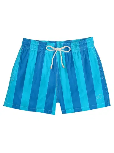 Arrels Barcelona Men's Beach House Striped Drawstring Regular-Fit Swim Shorts | Thumbnail 1 Arrels Barcelona Men's Beach House Striped Drawstring Regular-Fit Swim Shorts | Thumbnail 1