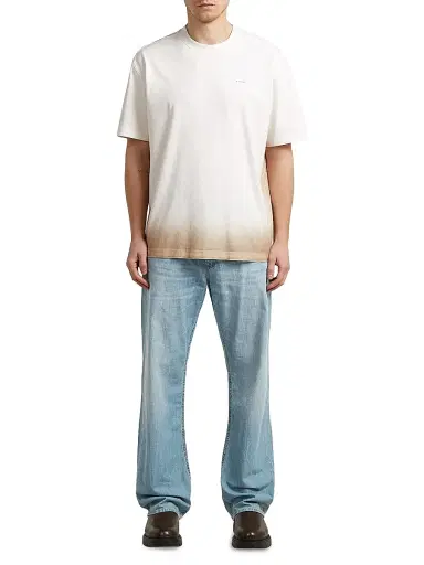G-Star Men's Logo Sprayed Cotton T-Shirt - Milk Dark Brick Spray - Size XL | Thumbnail 2 G-Star Men's Logo Sprayed Cotton T-Shirt - Milk Dark Brick Spray - Size XL | Thumbnail 2