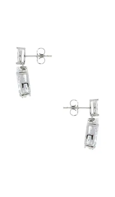 By Adina Eden Fancy Cz Marquise X Pear Dangle Stud Earring | Thumbnail 2 By Adina Eden Fancy Cz Marquise X Pear Dangle Stud Earring | Thumbnail 2