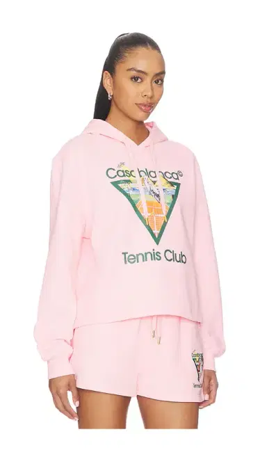 Casablanca Tennis Club Cropped Hoodie | Thumbnail 2 Casablanca Tennis Club Cropped Hoodie | Thumbnail 2
